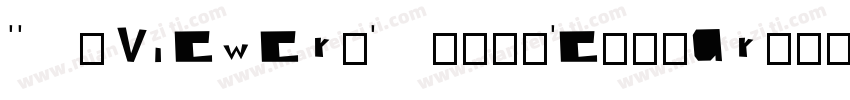SD Viewer Font Regular字体转换